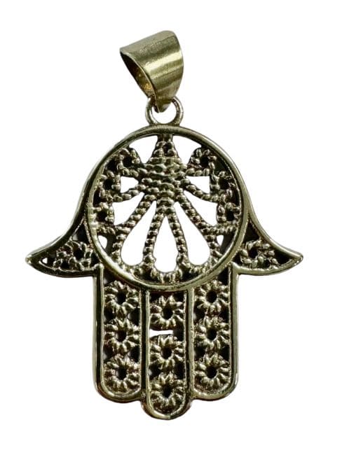 Hand of Fatima Bronze Pendant (Khamsa)