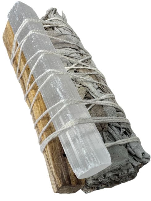 White sage, Palo Santo, Selenite 10cm