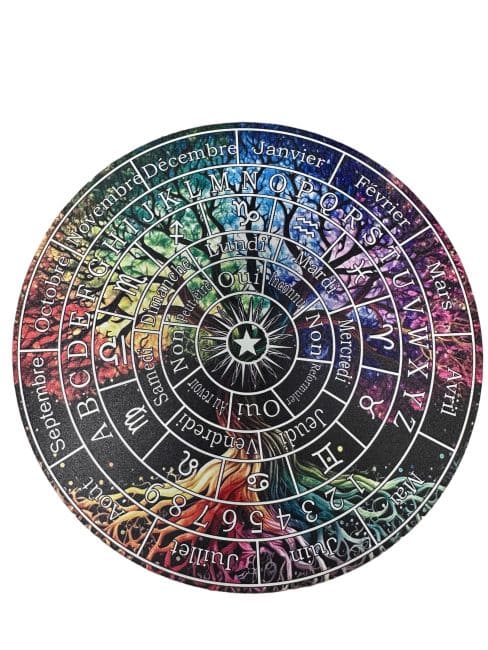 Wooden tree of life divination board 28cm