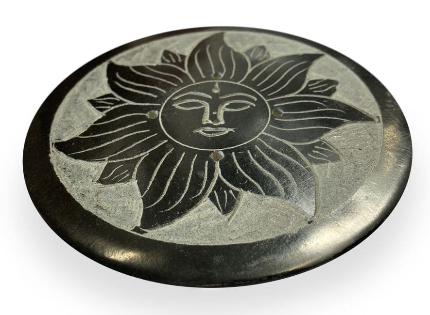 Sun stone incense holder 10cm