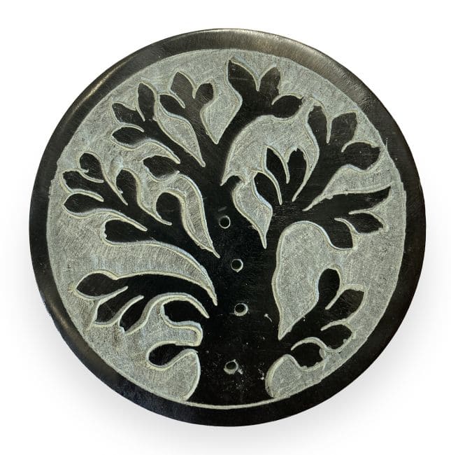 Incense holder stone tree of life 10cm