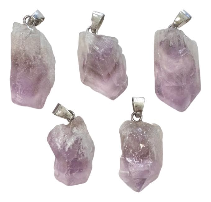 Ametrine Rough Stone Pendant x5