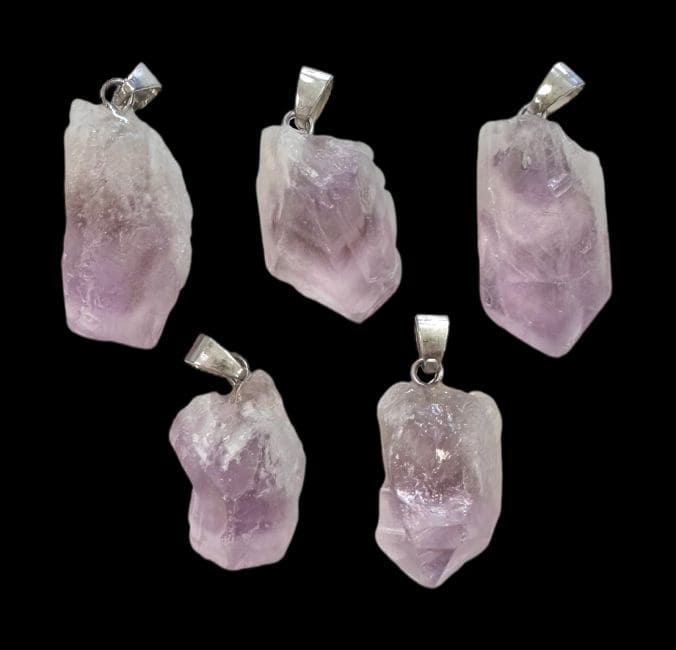 Ametrine Rough Stone Pendant x5