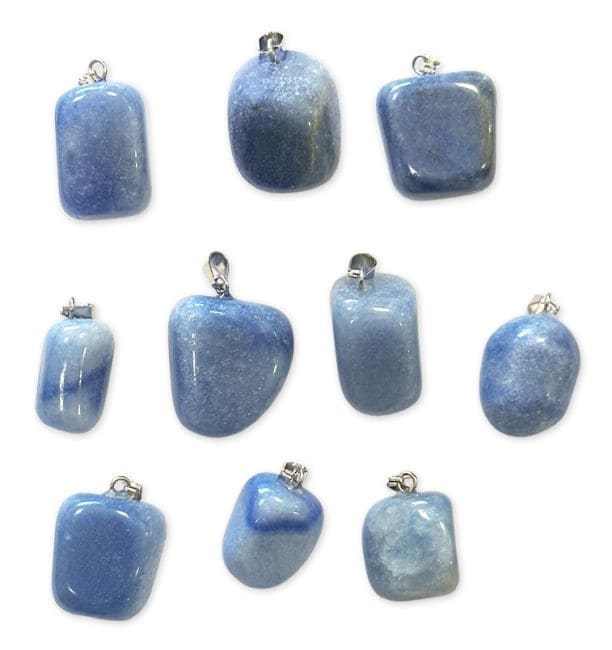 Blue Aventurine Tumbled Stone Pendant A x10