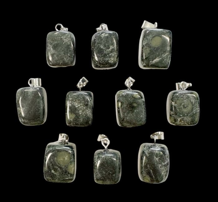 Kambaba Jasper Rolled Stone Pendant x 10