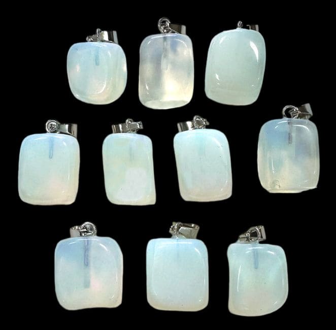 Opalite Tumbled Stone Pendant A x10