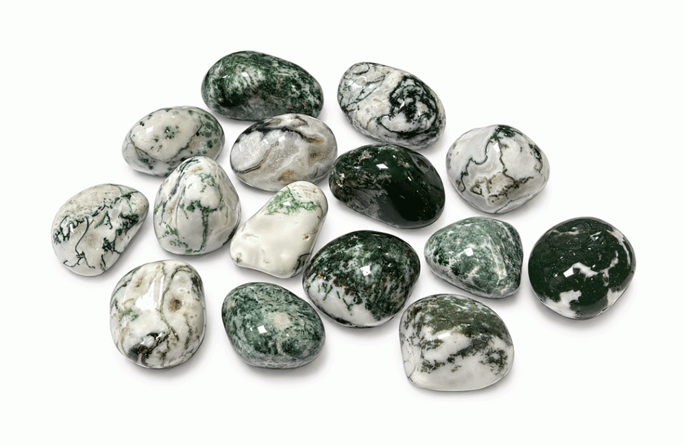 incense at Tree Agate AA Tumbled Stones 2-3cm 250g