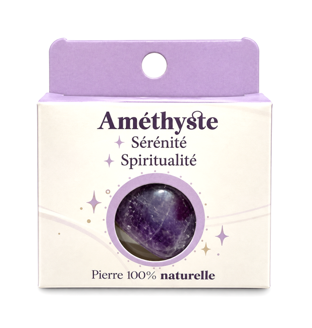 incense at Amethyst A Tumbled Stone in Box 2-3 cm