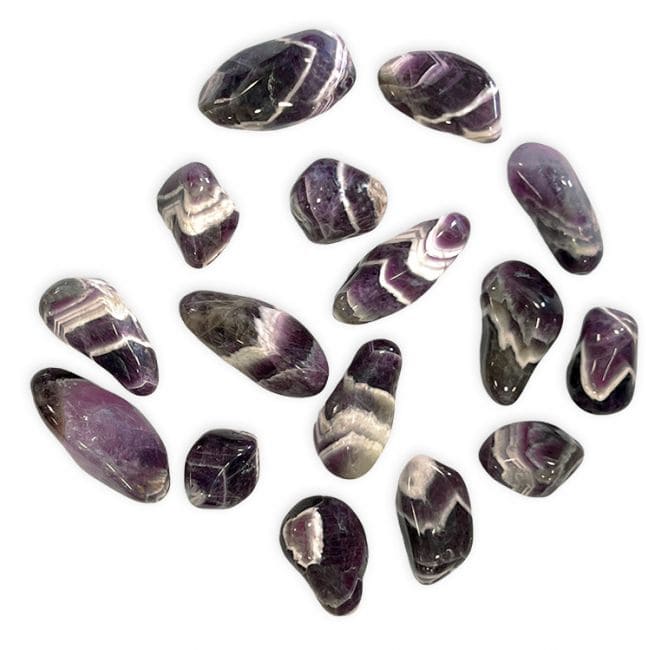 Tapered Amethyst Zambia AA tumbled stone 250g