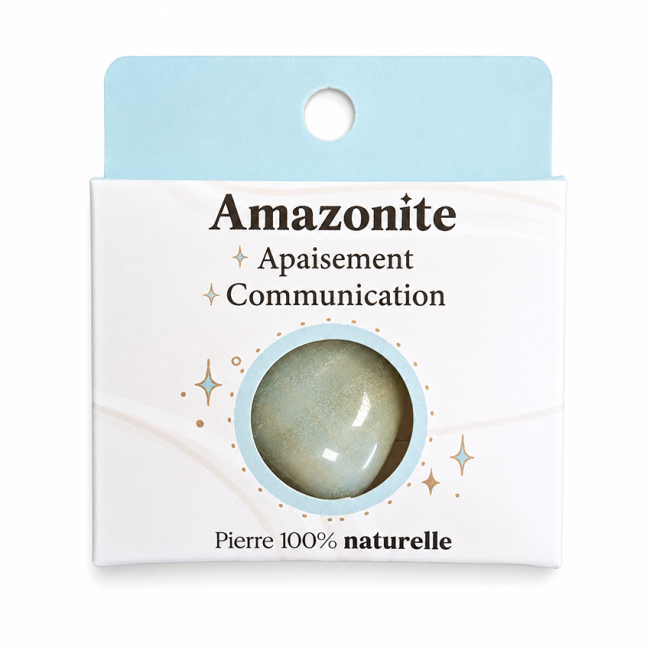 incense at Multicolor Amazonite AB Tumbled Stone in Box 2-3 cm