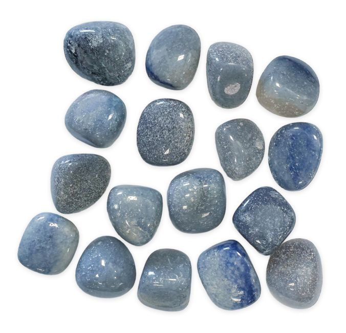 Blue Aventurine AB tumbled stones 250g