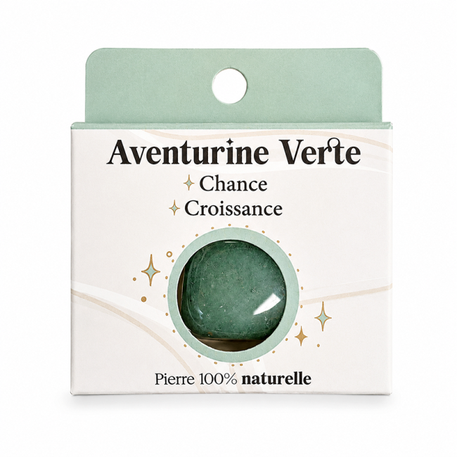 incense at Green Aventurine A Tumbled Stone in Box 2-3 cm