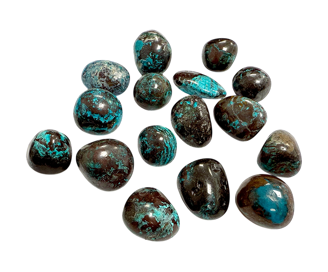 Congo Chrysocolla AA tumbled stones 250g