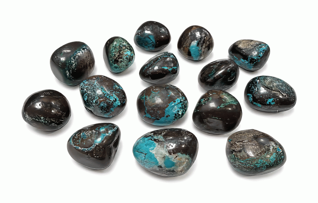 incense at Congo Chrysocolla AA Tumbled Stones 2-3cm 250g