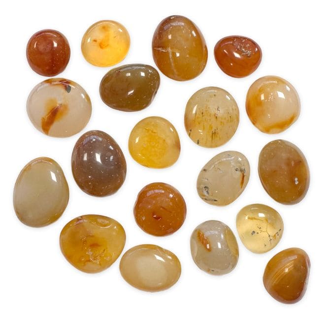 Carnelian AB tumbled stones 2-3cm 250g