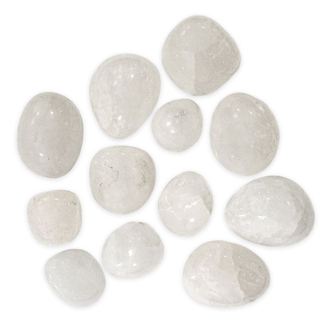 Rock Crystal AB tumbled stones 2-3cm 250g