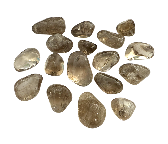 Smoked Rock Crystal A tumbled stone 250g