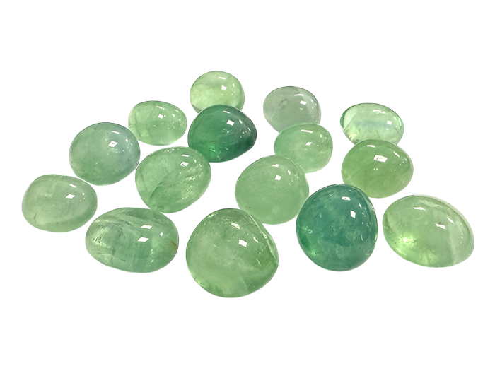 Green Fluorite AA tumbled stone 250g