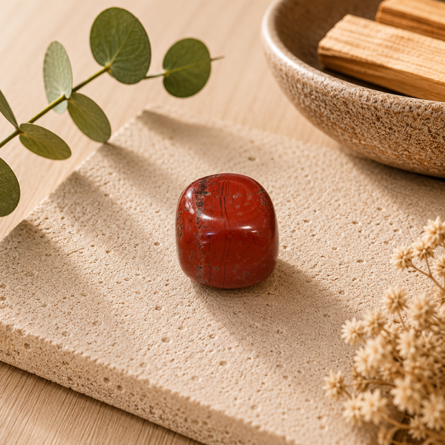 incense at Red Jasper A Tumbled Stone in Box 2-3 cm|gb