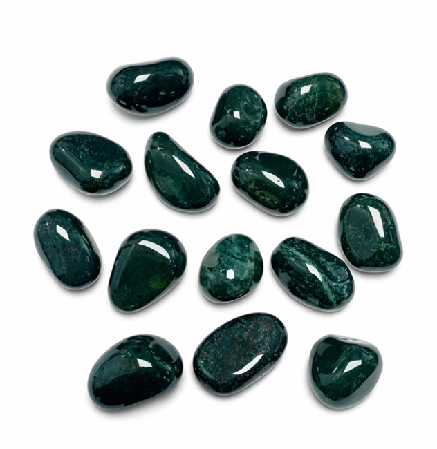 incense at Green Jasper A – 250g Tumbled Stones