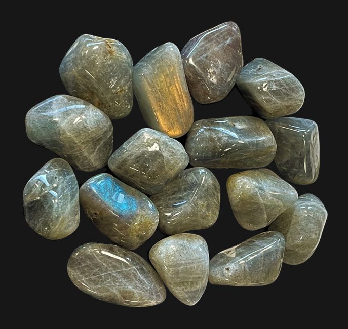 Labradorite A tumbled stones 250g