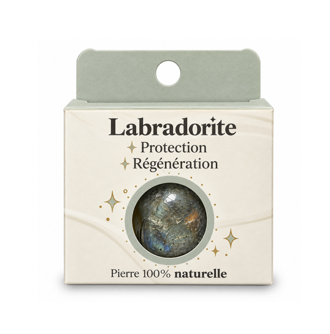 incense at Labradorite A Tumbled Stone in Box 2-3 cm