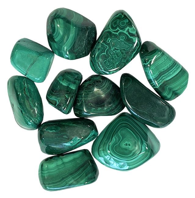 Malachite AA tumbled stone 250g