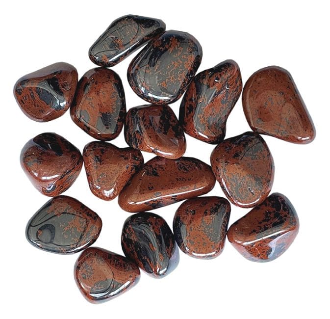 Mahogany Obsidian AB tumbled stone 250g