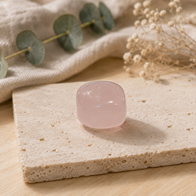 incense at Rose Quartz A Tumbled Stone in Box 2-3 cm|gb