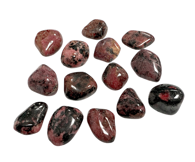 Rhodonite A tumbled stones 250g