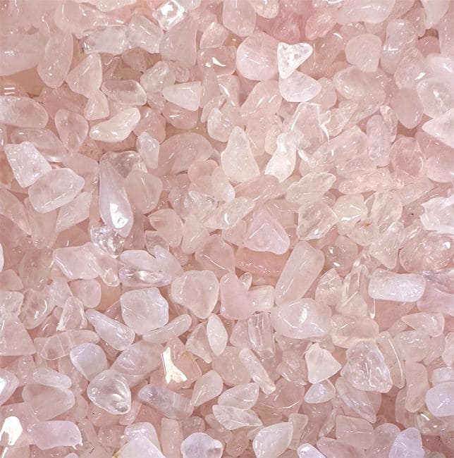 Rose Quartz A Natural Stone Chips 5-8mm 500g