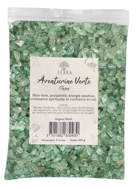 Green Aventurine A Natural Stone Chips 3-5mm 500g