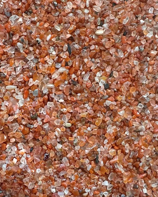Carnelian Orange A Natural Stone Chips 1-3mm 500g