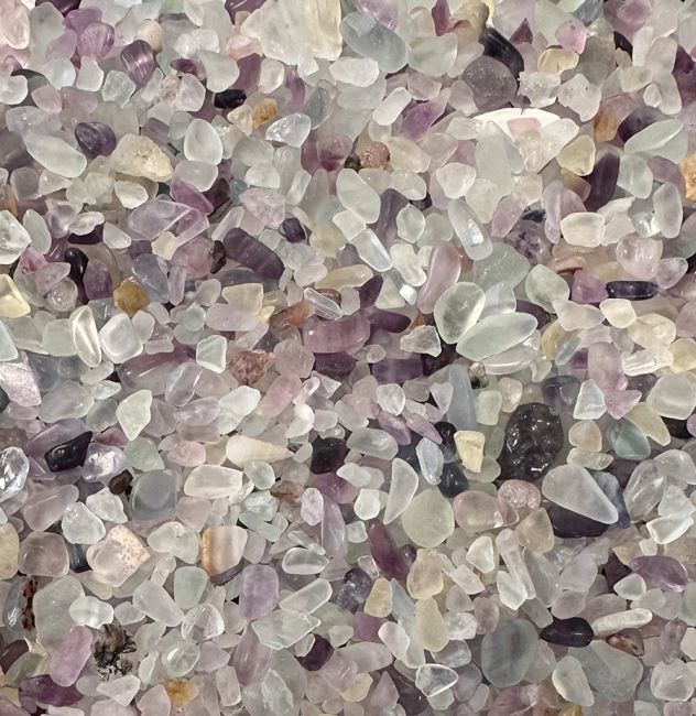 Fluorite Fluorite Multicolor A+ Natural stone chips 3-5mm 500g
