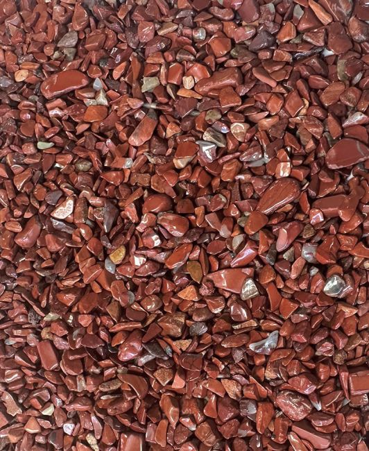 Red Jasper A Natural stone chips 3-5mm 500g