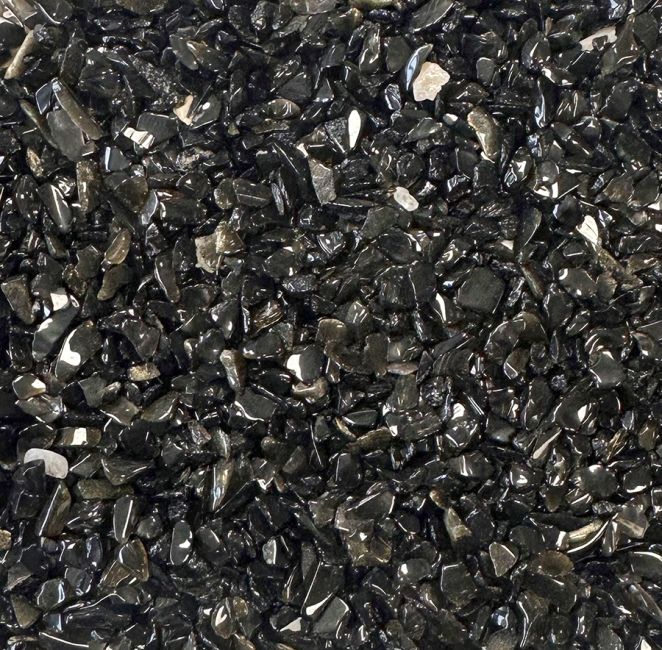 Black Obsidian A Natural Stone Chips 3-5mm 500g