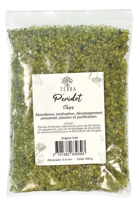 incense at Peridote A+ Natural stone chips 1-4mm 500g