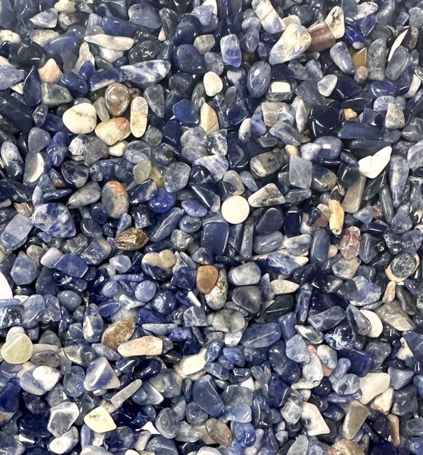 Sodalite A+ Natural stone chips 3-5mm 500g