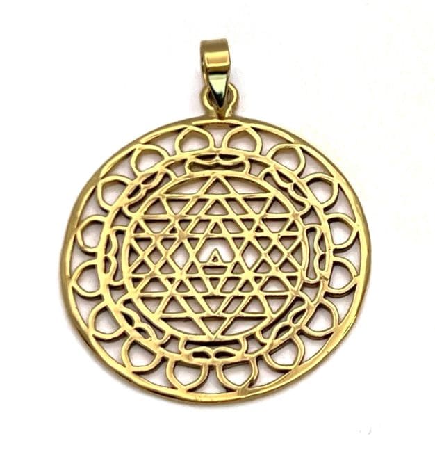 Mandala and Yantra pendant 4cm