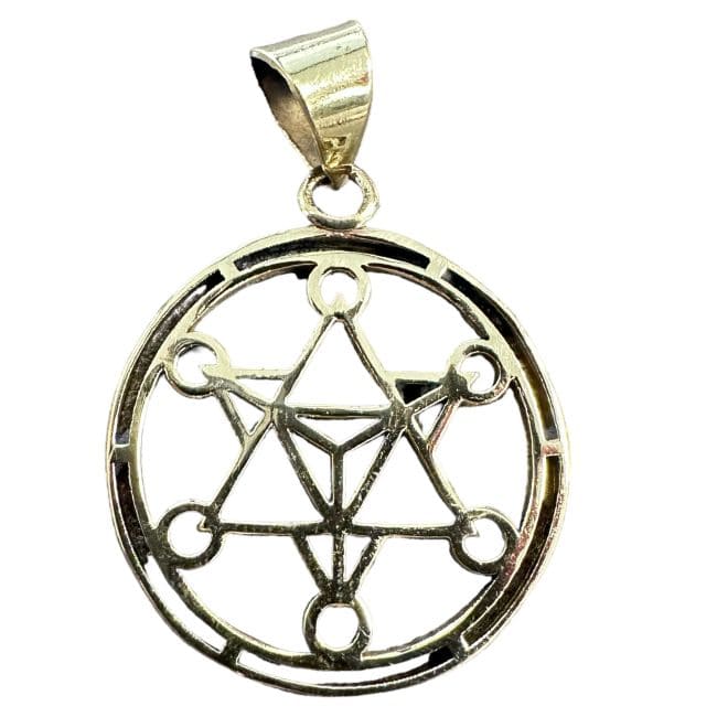 Metatron Bronze Pendant 2.5cm