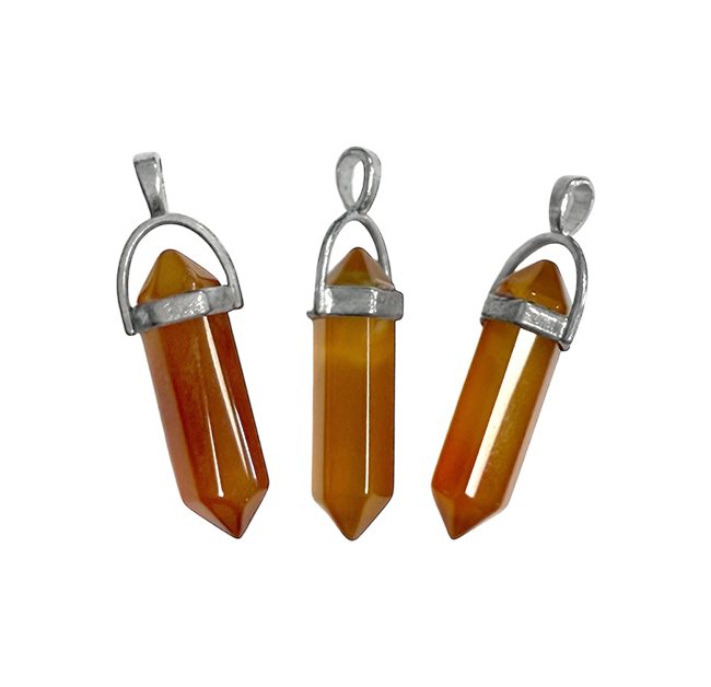 incense at Carnelian Point Metal Pendant AB 42mm x3