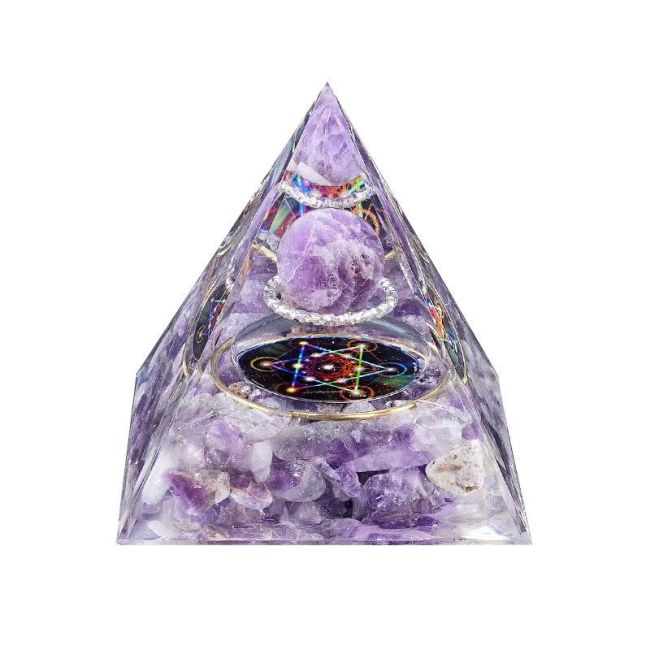 Orgonite Pyramid Amethyst Metatron