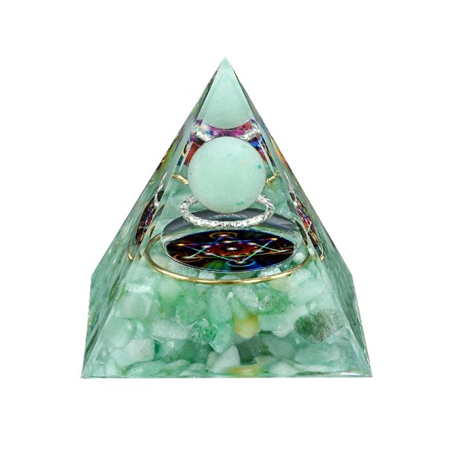 Orgonite Pyramid Green Aventurine Metatron