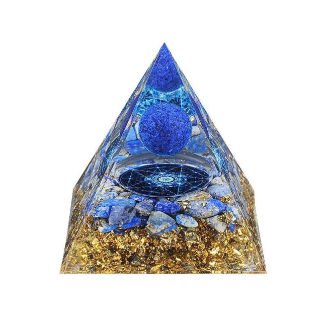 Orgonite Pyramid Lapis Lazuli Metatron
