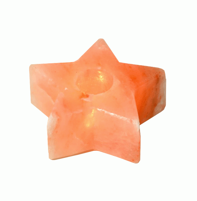 Natural Salt Crystal Star Candle Holder 1.2kg