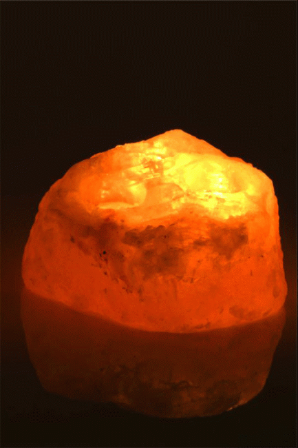 Natural Salt Crystal Candle Holder, 3 Holes, 4kg