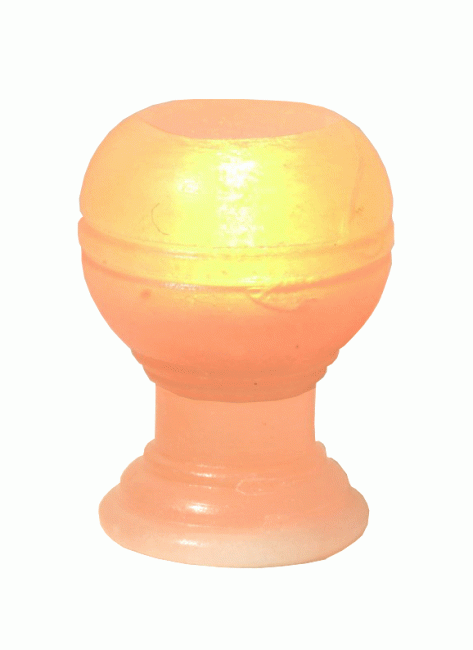 Natural Salt Crystal Candle Holder Glass 0.5Kg