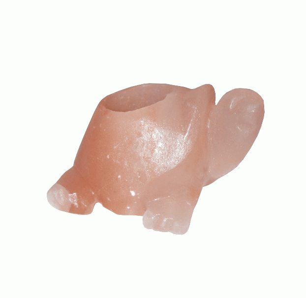 Natural Salt Crystal Turtle Candle Holder 700g