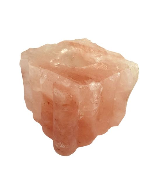 Natural Salt Crystal Bamboo Candle Holder 1-2-1.5Kg