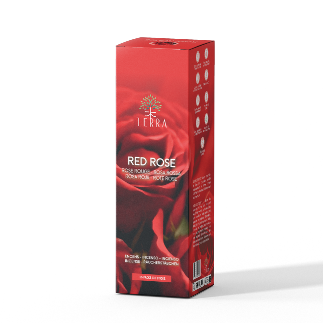 Terra Rose Red incense without charcoal 12grs